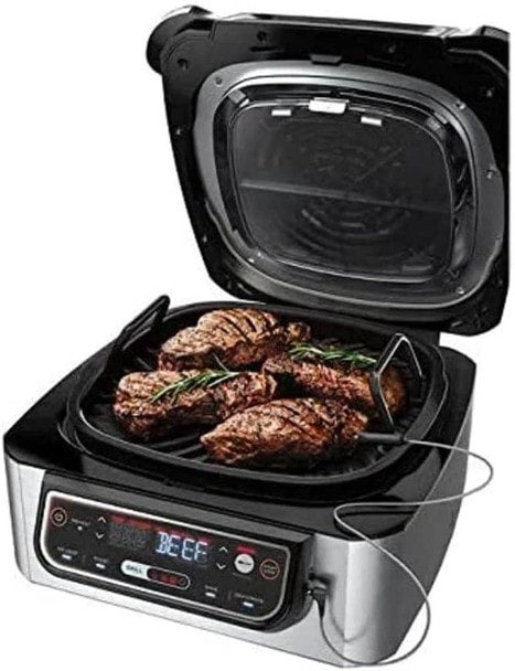 Ninja Foodi 5 in 1 Indoor Grill with Integrated Smart Probe 3.9 L 4 qt. Air Fryer Sun City Liquidation